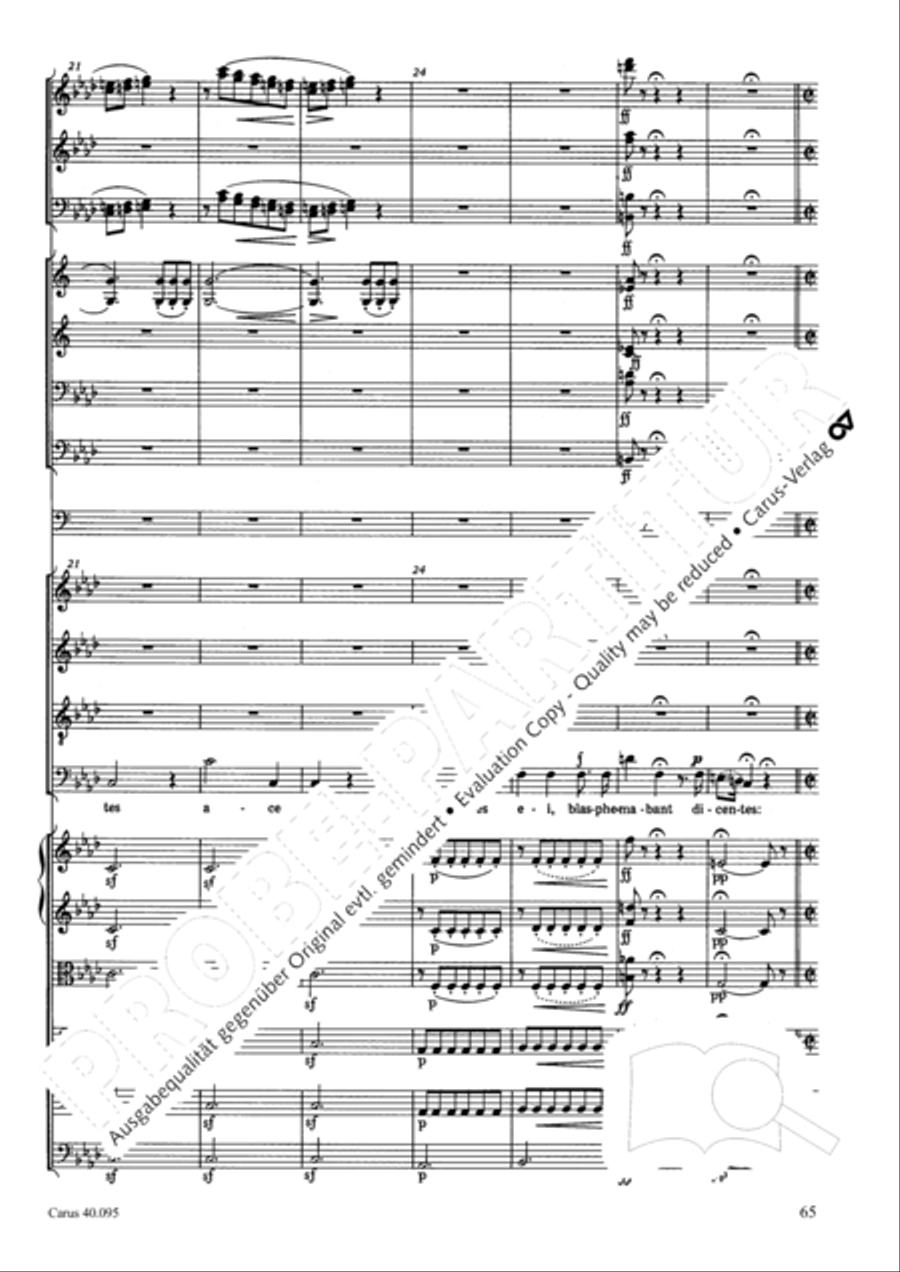 The Seven Words (Die Sieben Worte) 4-Part scores gallery preview page 80