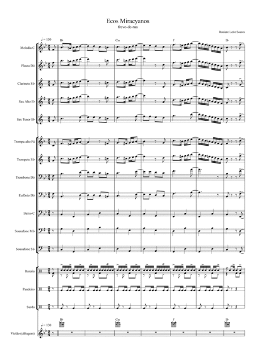 Ecos Miracyanos Concert Band scores gallery preview page 6
