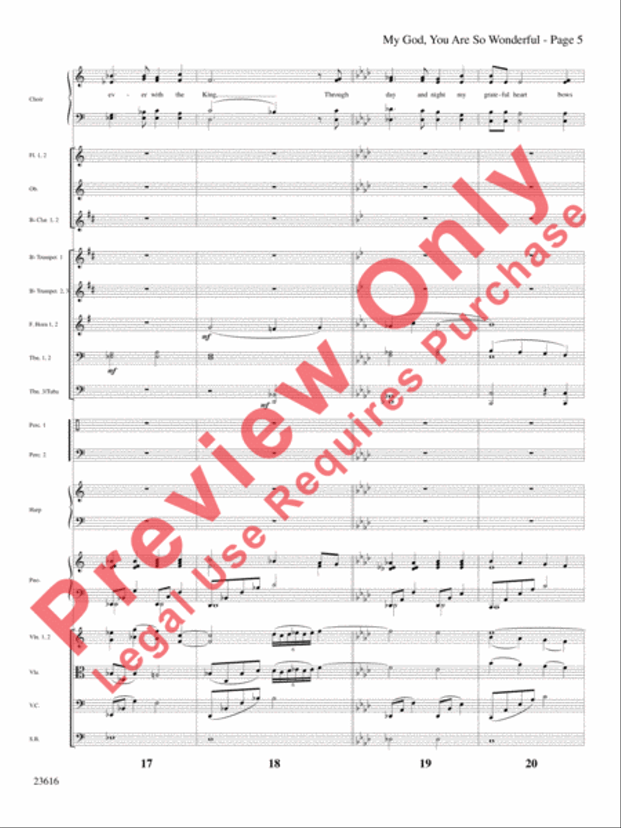 My God, You Are So Wonderful Choir scores gallery preview page 6