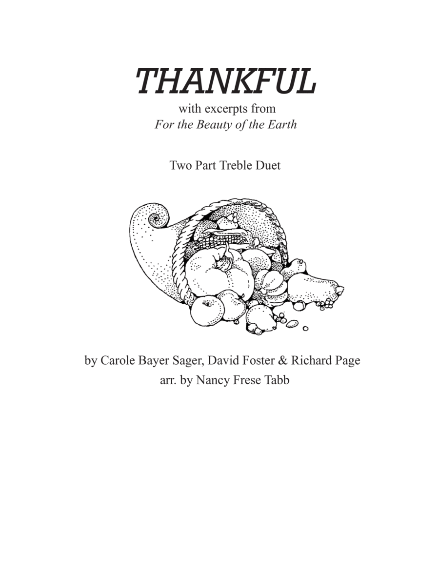 Thankful Alto Voice scores gallery preview page 1