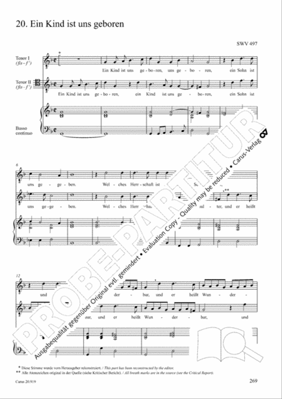 Opera varia I. Works with 1-7 parts (Complete edition, vol. 19) [Werke mit 1-7 obligaten Stimmen] Score scores gallery preview page 326