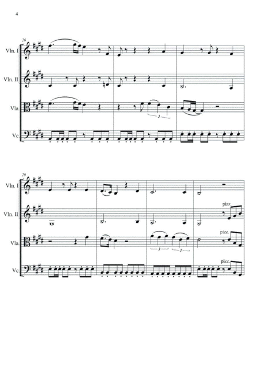 I Want To Break Free String Quartet scores gallery preview page 4