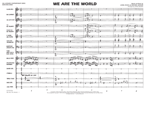 Book cover for We Are The World - Conductor Score (Full Score)