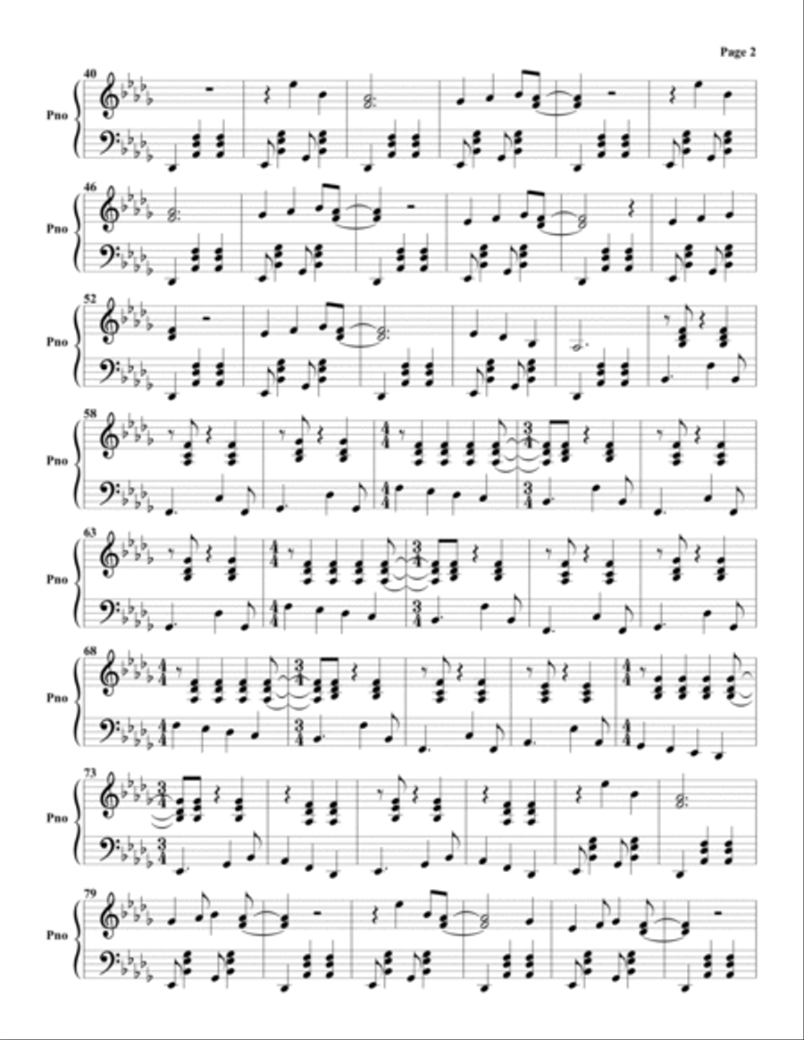 Golden Brown Piano Solo scores gallery preview page 2