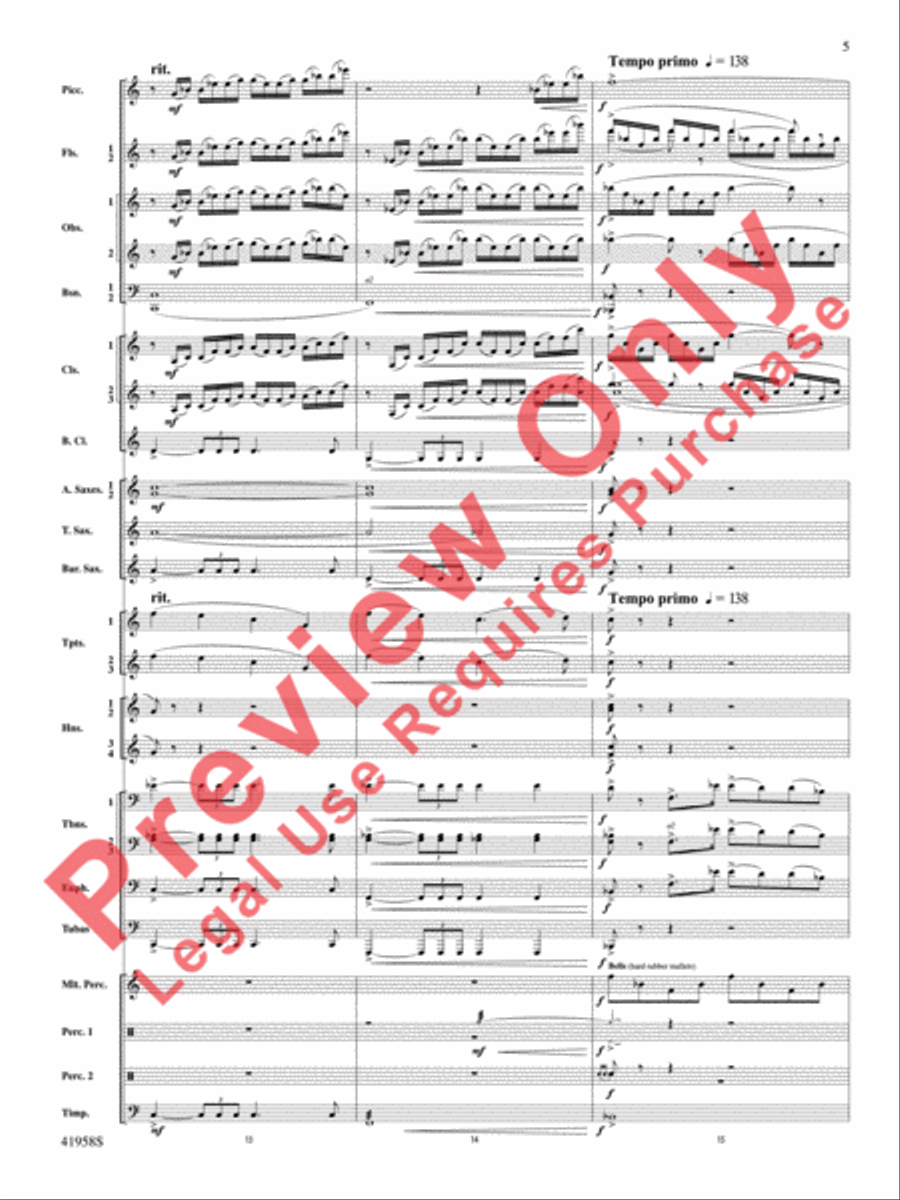 God's Country Concert Band scores gallery preview page 6