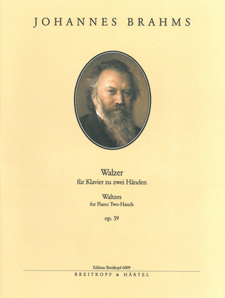 Book cover for 16 Waltzes Op. 39