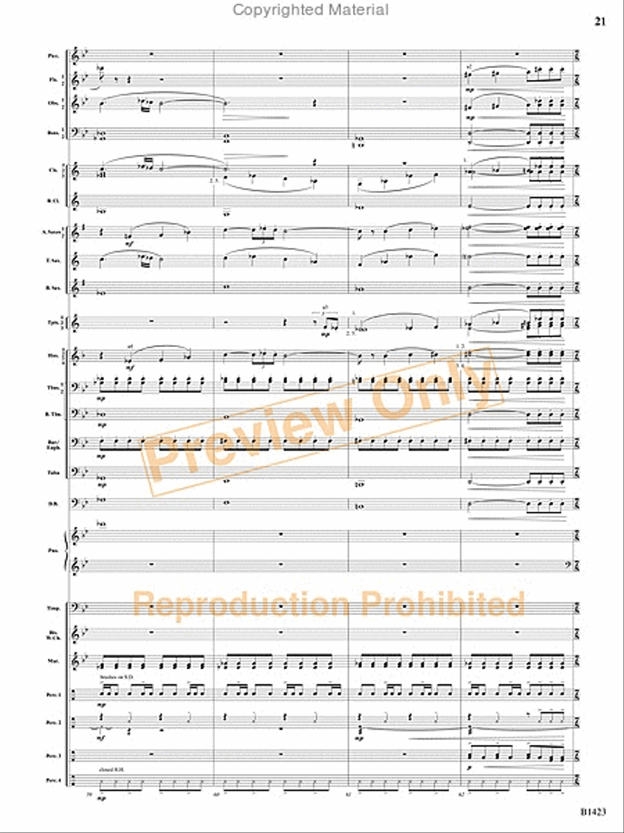 Dakota Fanfare Concert Band scores gallery preview page 20
