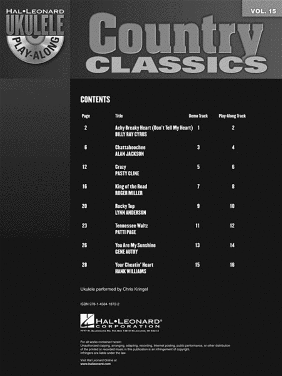 Country Classics Country Classics Ukulele scores gallery preview page 3