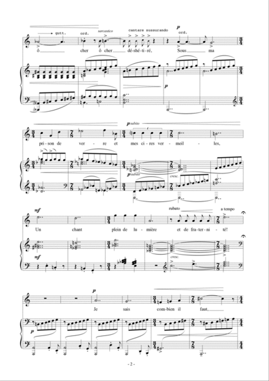 Alberto Cara : L'ame du vin (ES-20-062) Voice scores gallery preview page 6