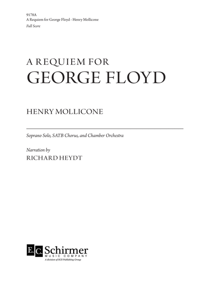 A Requiem for George Floyd (Additional Full Score)