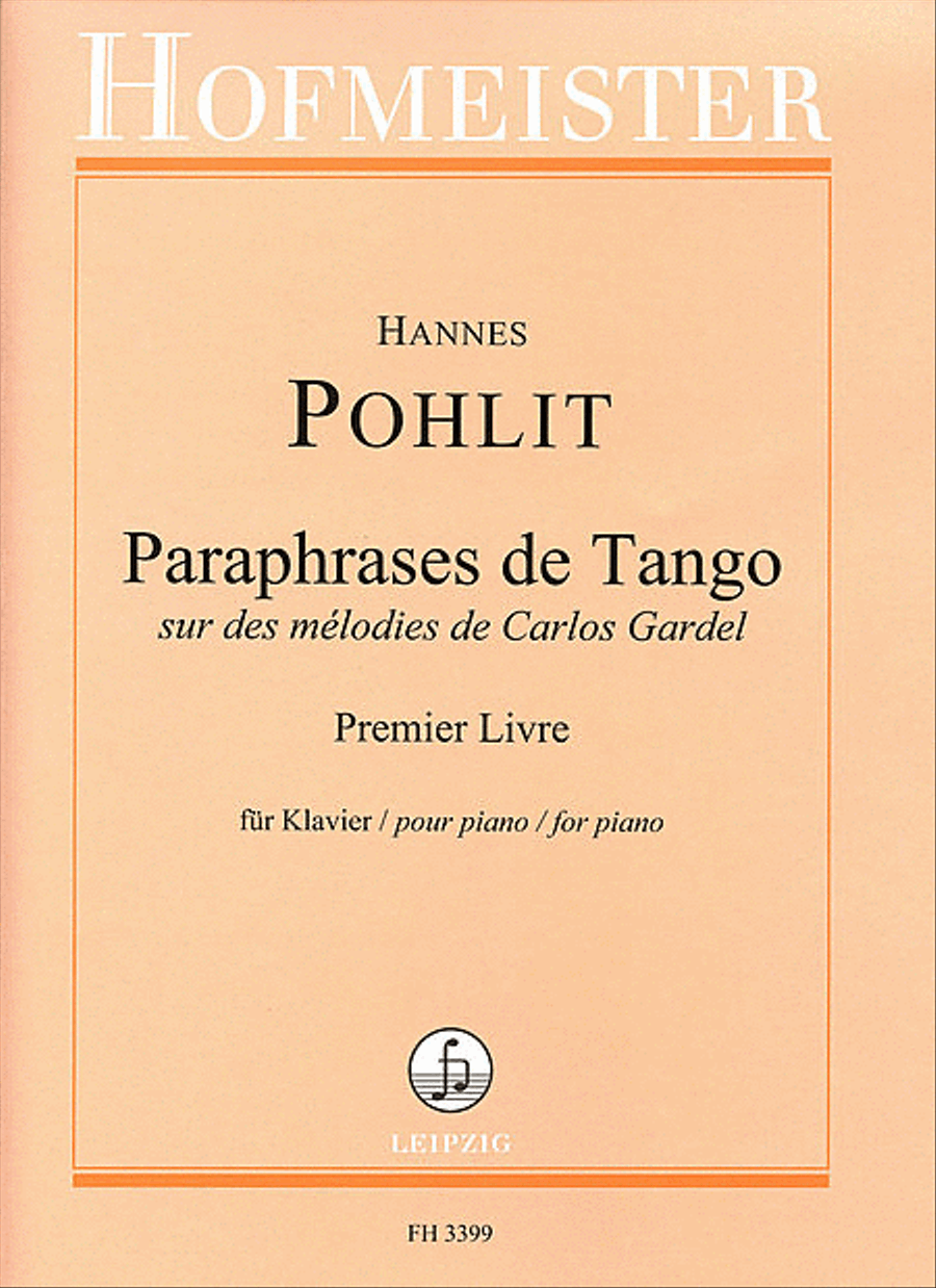 Paraphrases de Tango Piano Solo scores gallery preview page 1