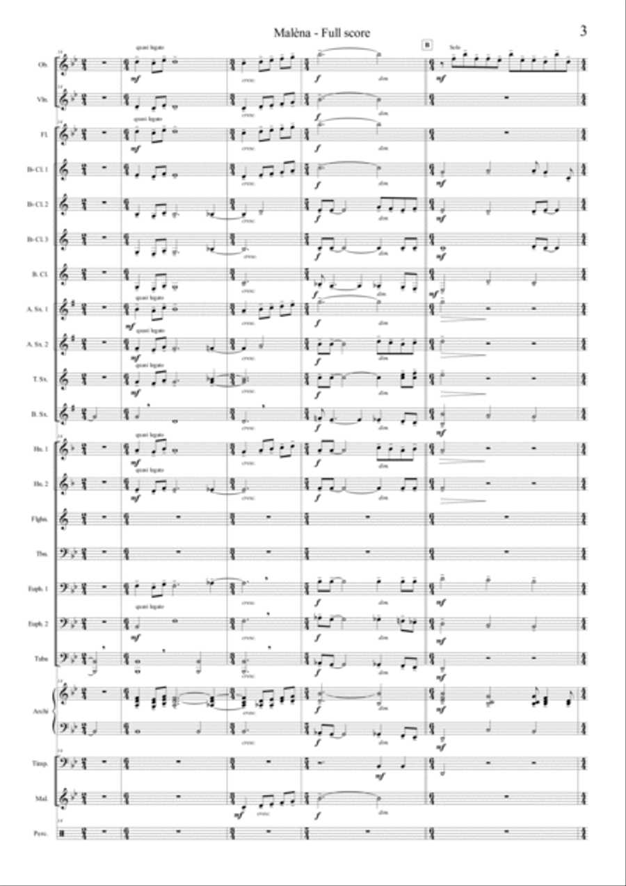 Malena Concert Band scores gallery preview page 5