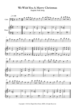 We Wish You A Merry Christmas - English Folk Song (Cello + Piano)