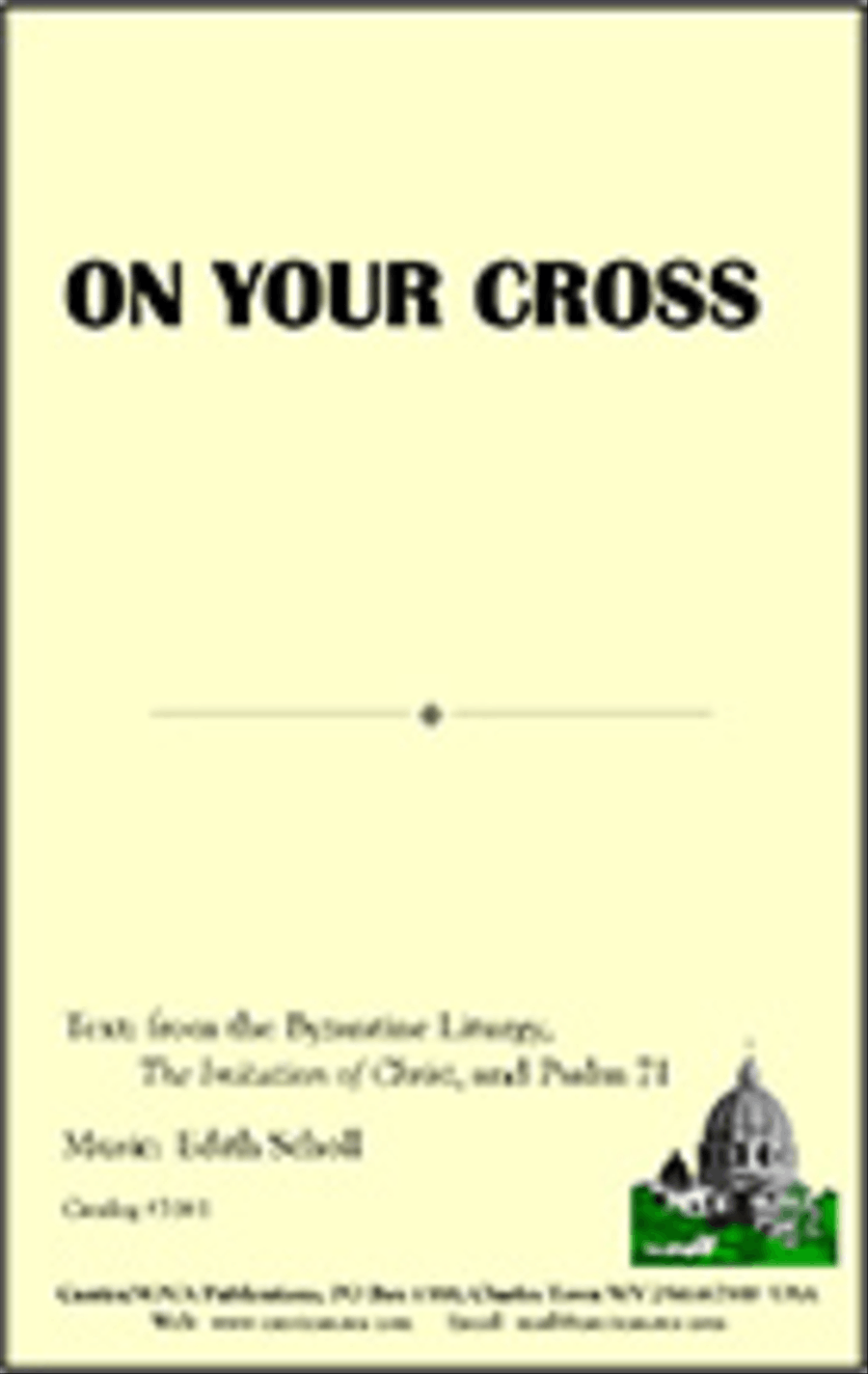 On Your Cross On Your Cross 3-Part scores gallery preview page 1