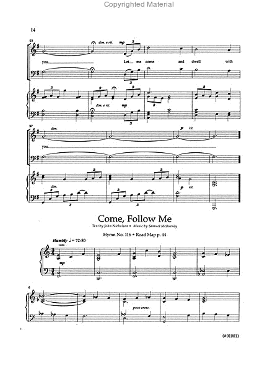 Hymnplicity Ward Choir - Book 5 4-Part scores gallery preview page 4