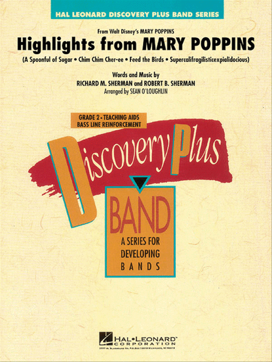 Highlights from Mary Poppins Concert Band scores gallery preview page 1