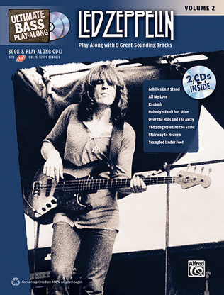 Book cover for Ultimate Bass Play-Along Led Zeppelin, Volume 2