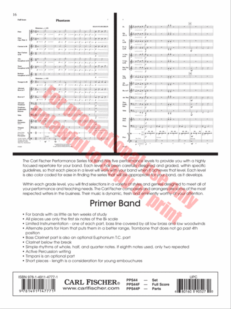Oceanus Oceanus Concert Band scores gallery preview page 17