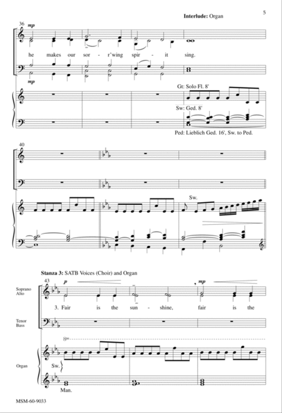 Beautiful Savior 4-Part scores gallery preview page 5