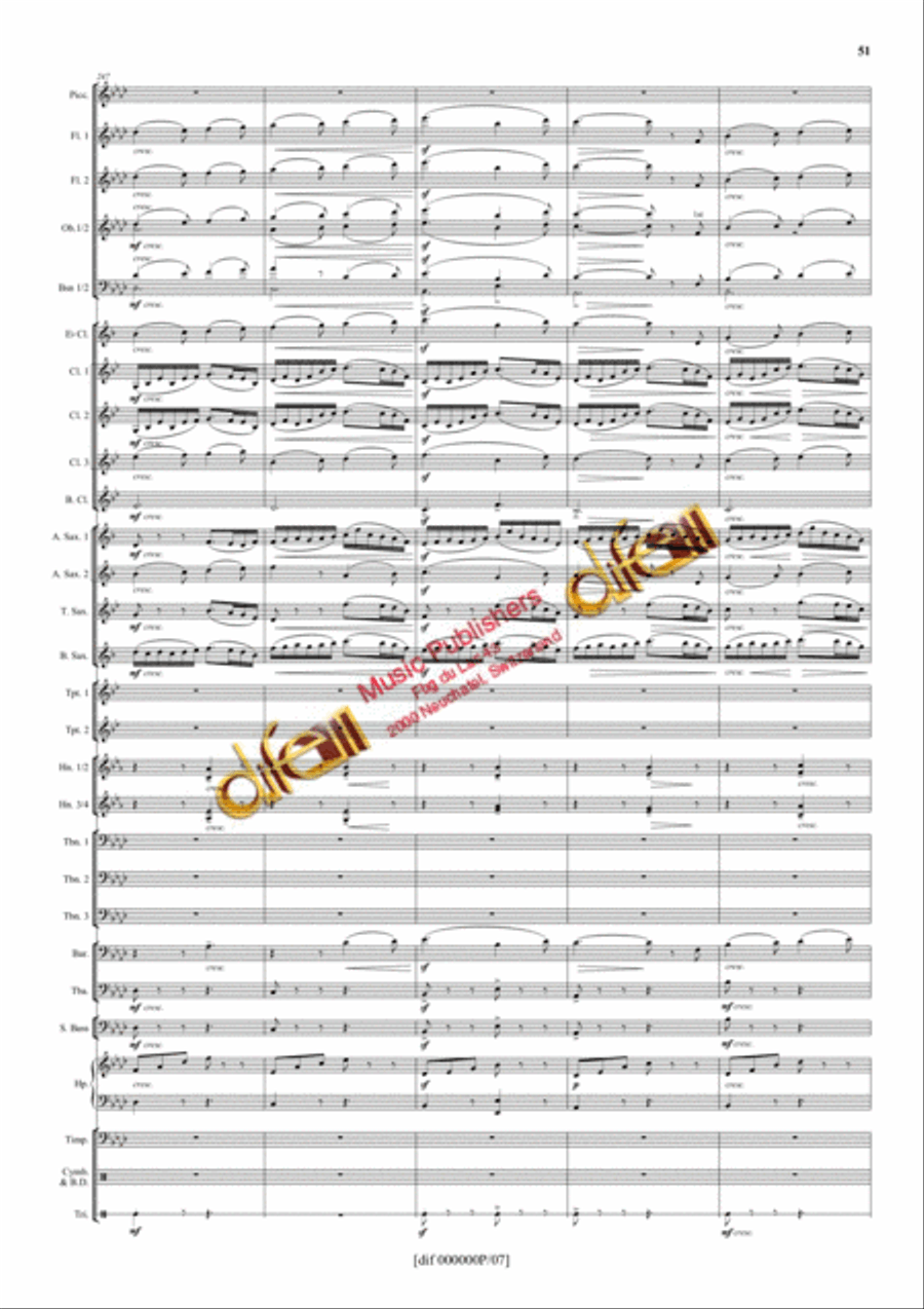 La Moldau Concert Band scores gallery preview page 50