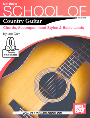 Book cover for School of Country Guitar: Chords, Accompaniment Styles & Basic Leads