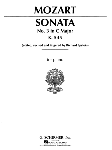Sonata No. 3 in C Major K545