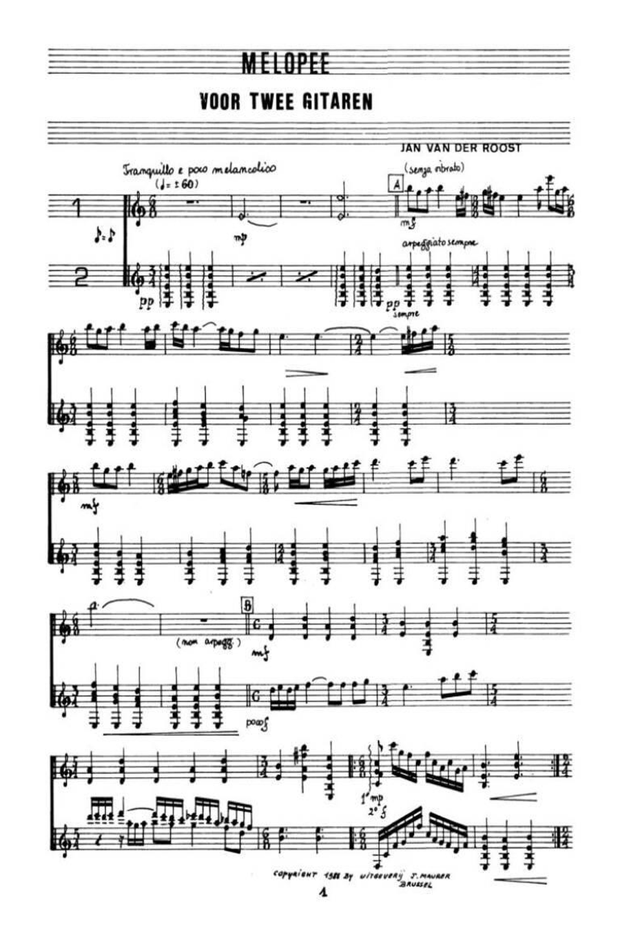 Mélopée Guitar Ensemble scores gallery preview page 1