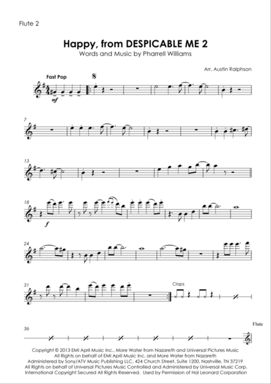 Happy Flute Quartet scores gallery preview page 5