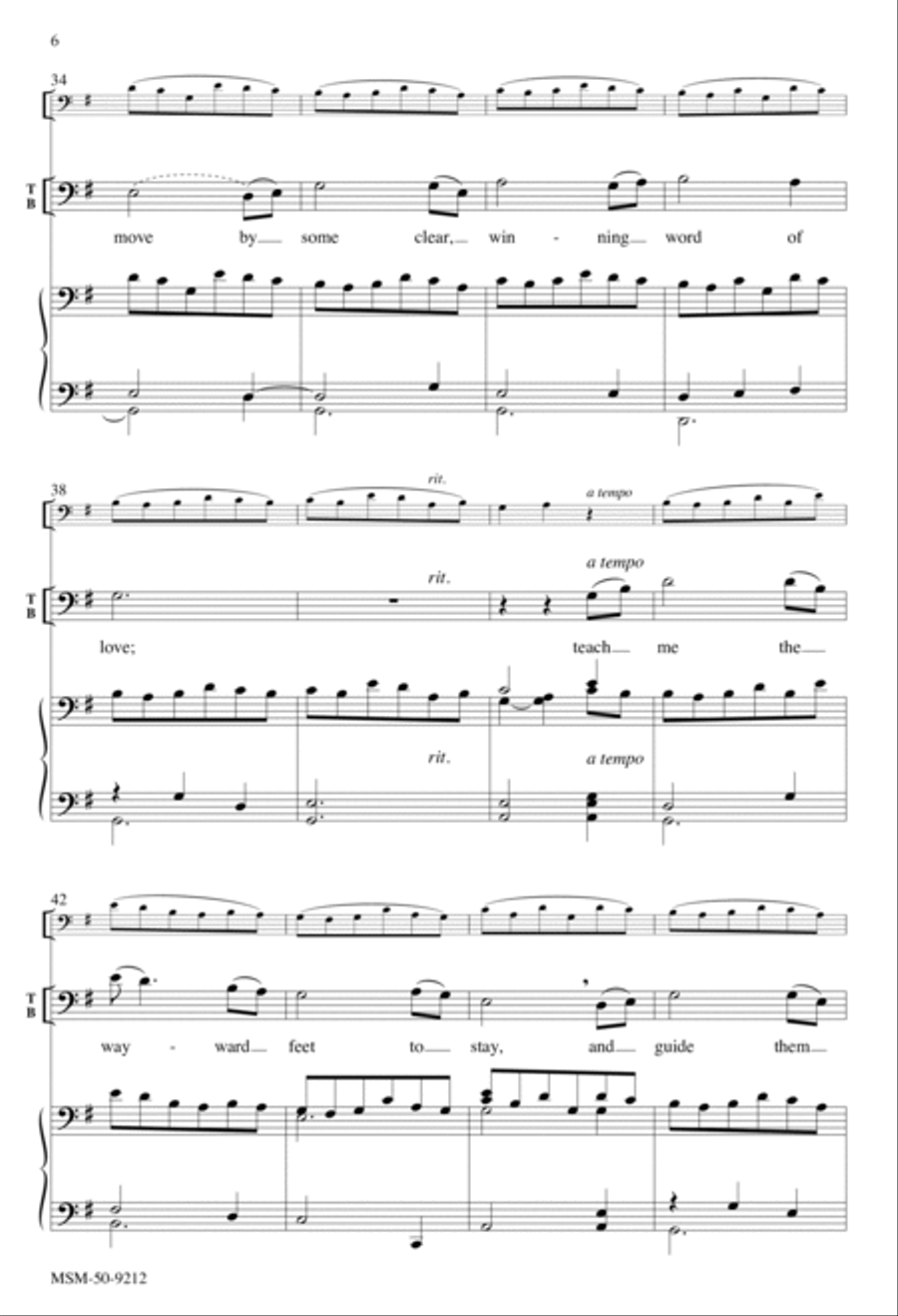 O Master, Let Me Walk with Thee O Master, Let me Walk with You 4-Part scores gallery preview page 5