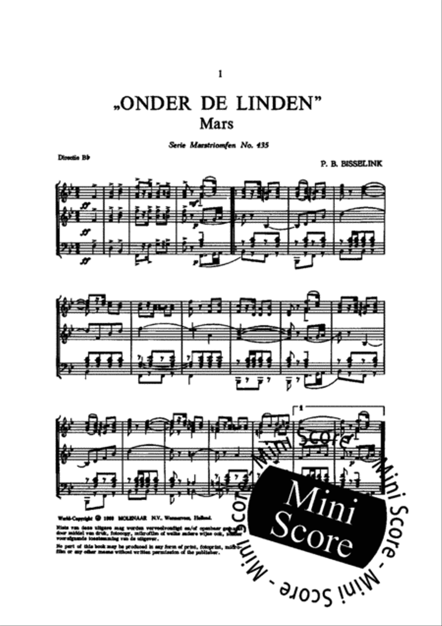 Onder de Linden Onder de Linden Concert Band scores gallery preview page 3