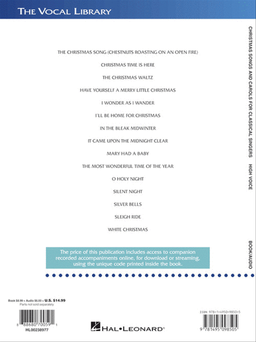 Christmas Songs and Carols for Classical Singers High Voice scores gallery preview page 4
