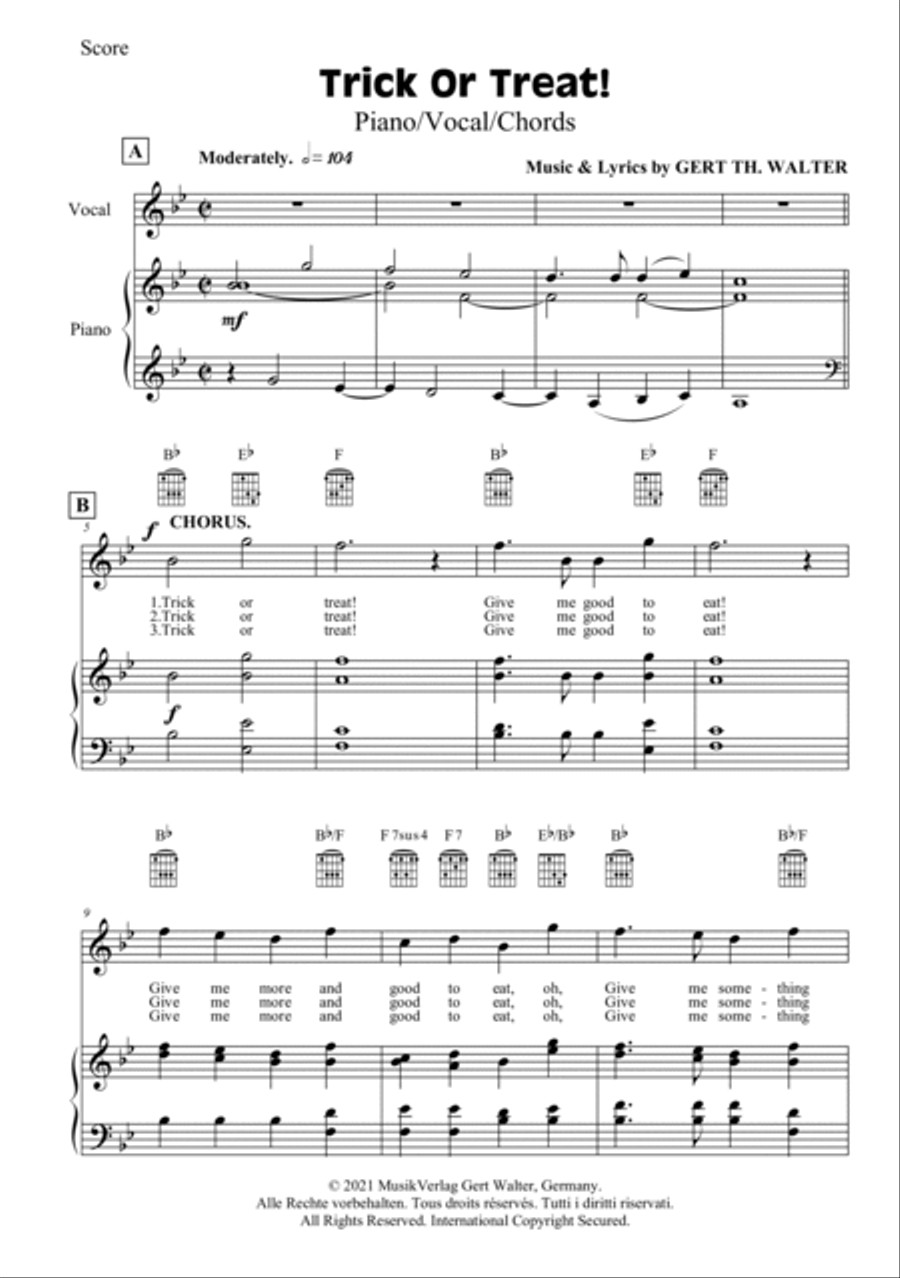 Trick Or Treat! Brass Duet scores gallery preview page 2