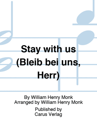 Book cover for Stay with us (Bleib bei uns, Herr)