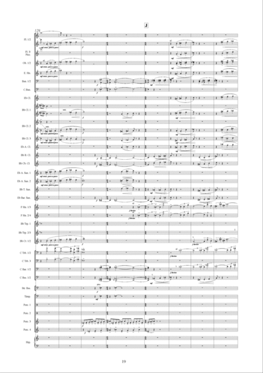 Symphonic Variations Concert Band scores gallery preview page 20