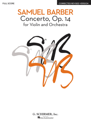 Book cover for Concerto, Op. 14 – Corrected Revised Version