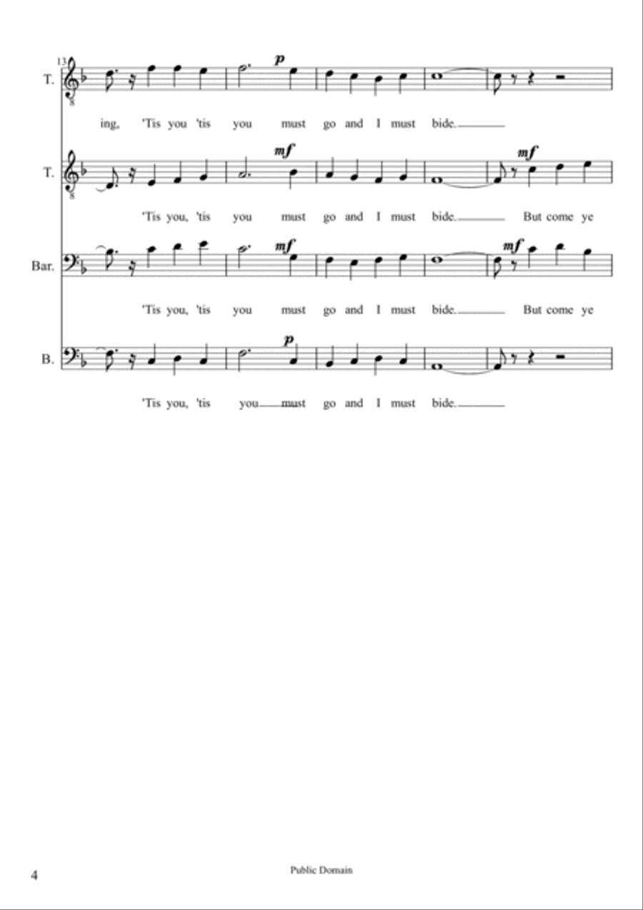 Danny Boy Danny Boy TTBB scores gallery preview page 4