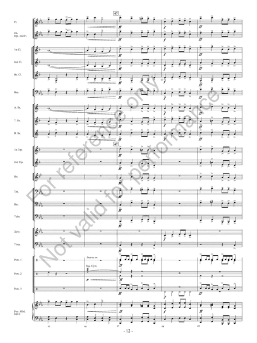 Red Earth Dances Concert Band scores gallery preview page 13