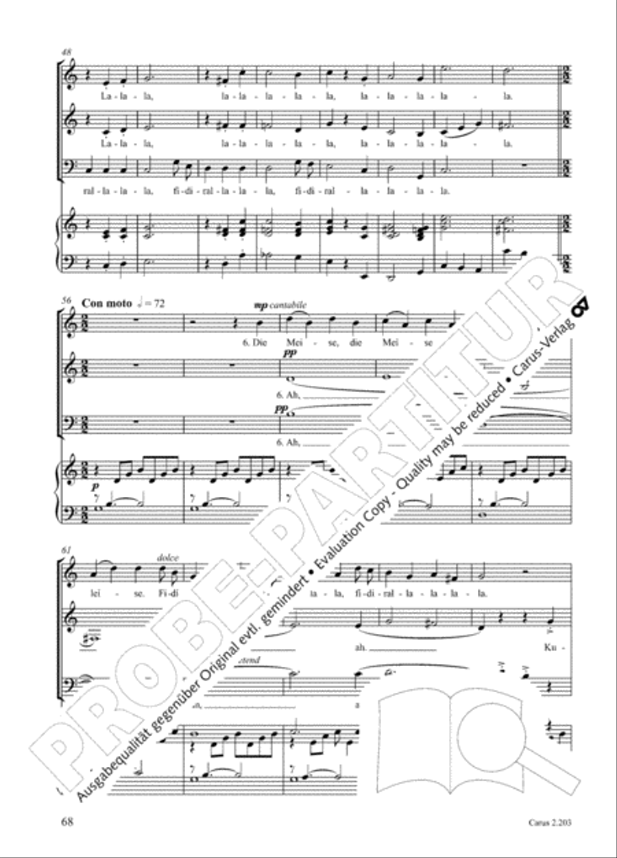 Loreley. Folk songs for choir (Loreley. Volkslieder fur Chor) Choir scores gallery preview page 75