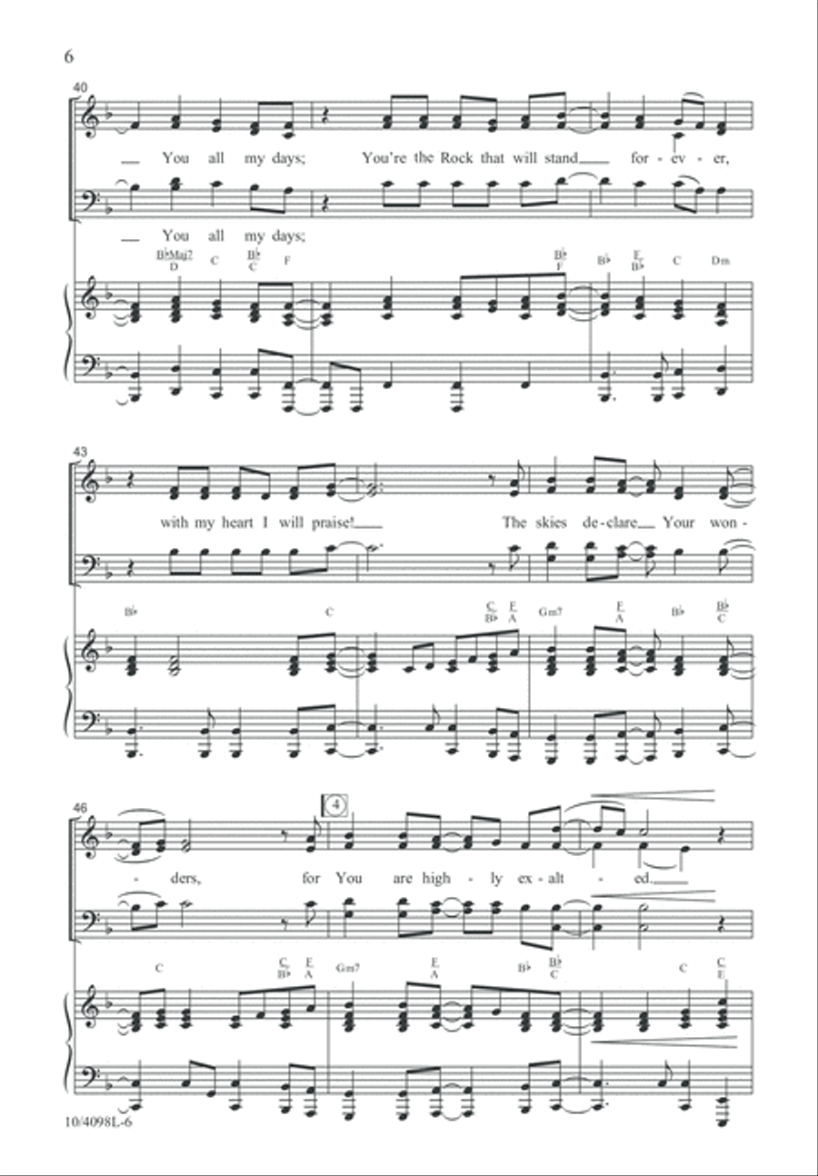 How Excellent Are Your Ways 4-Part scores gallery preview page 7
