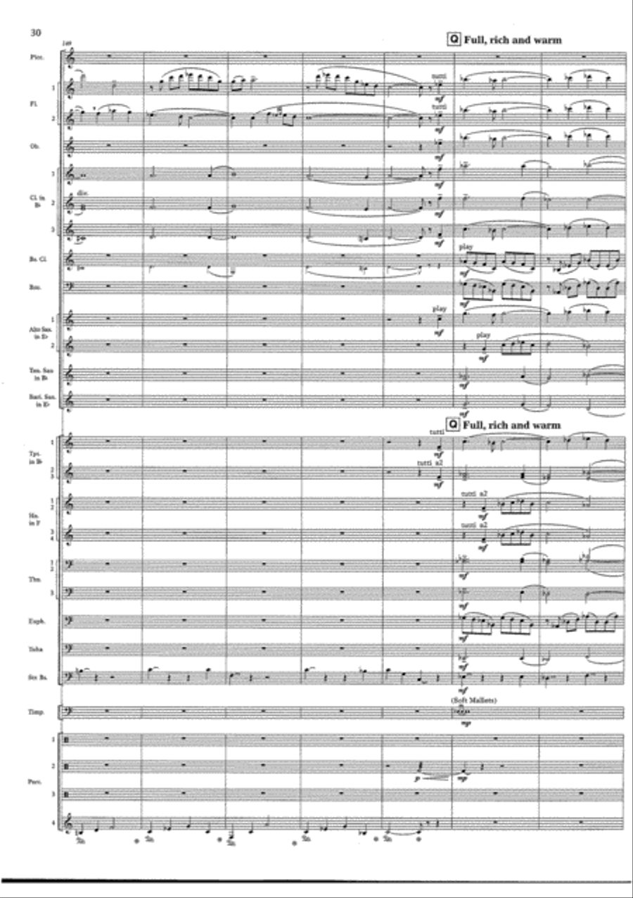 Cry of the Last Unicorn Concert Band scores gallery preview page 30