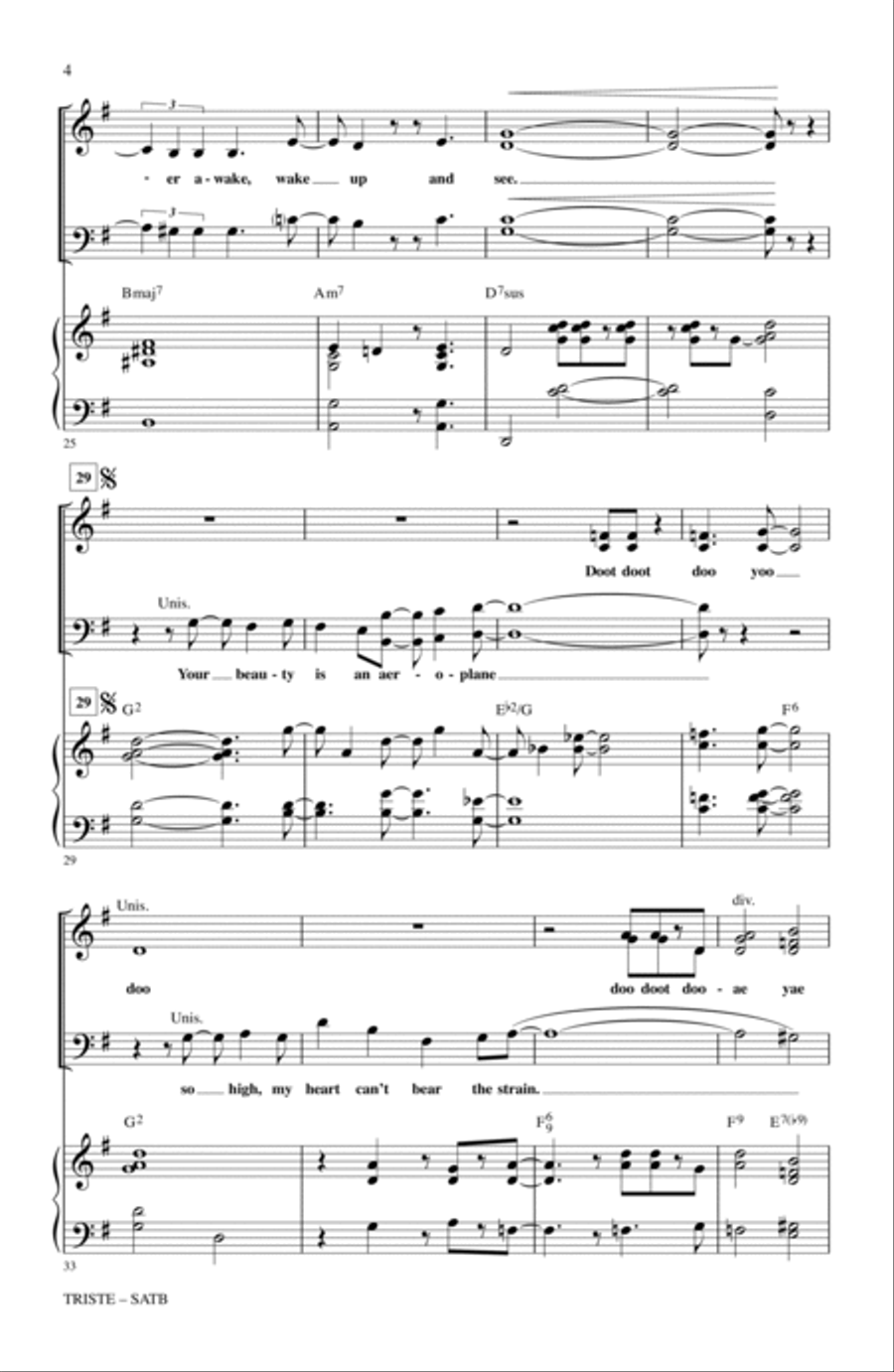 Triste 4-Part scores gallery preview page 3