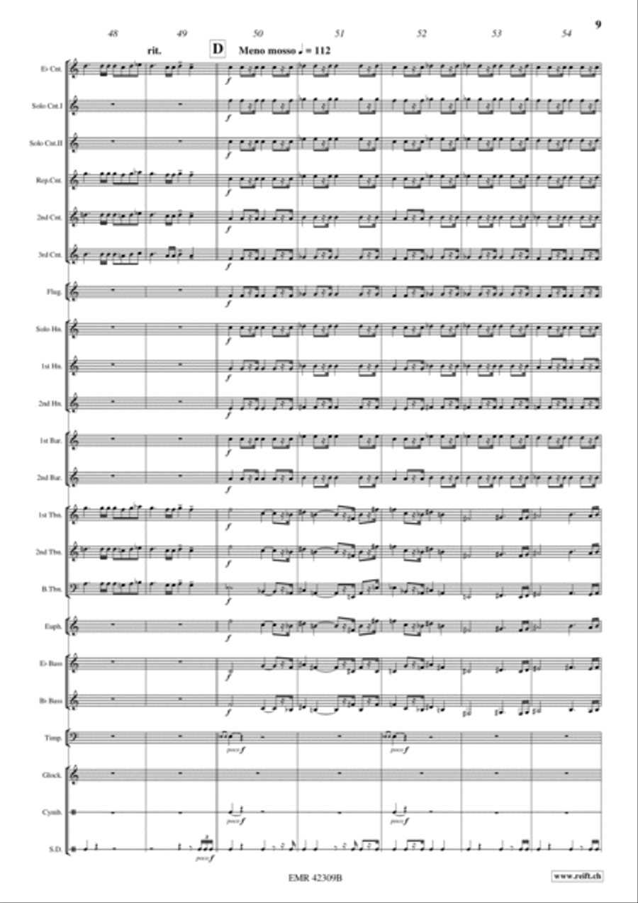Knights Of The Round Table Brass Band scores gallery preview page 9