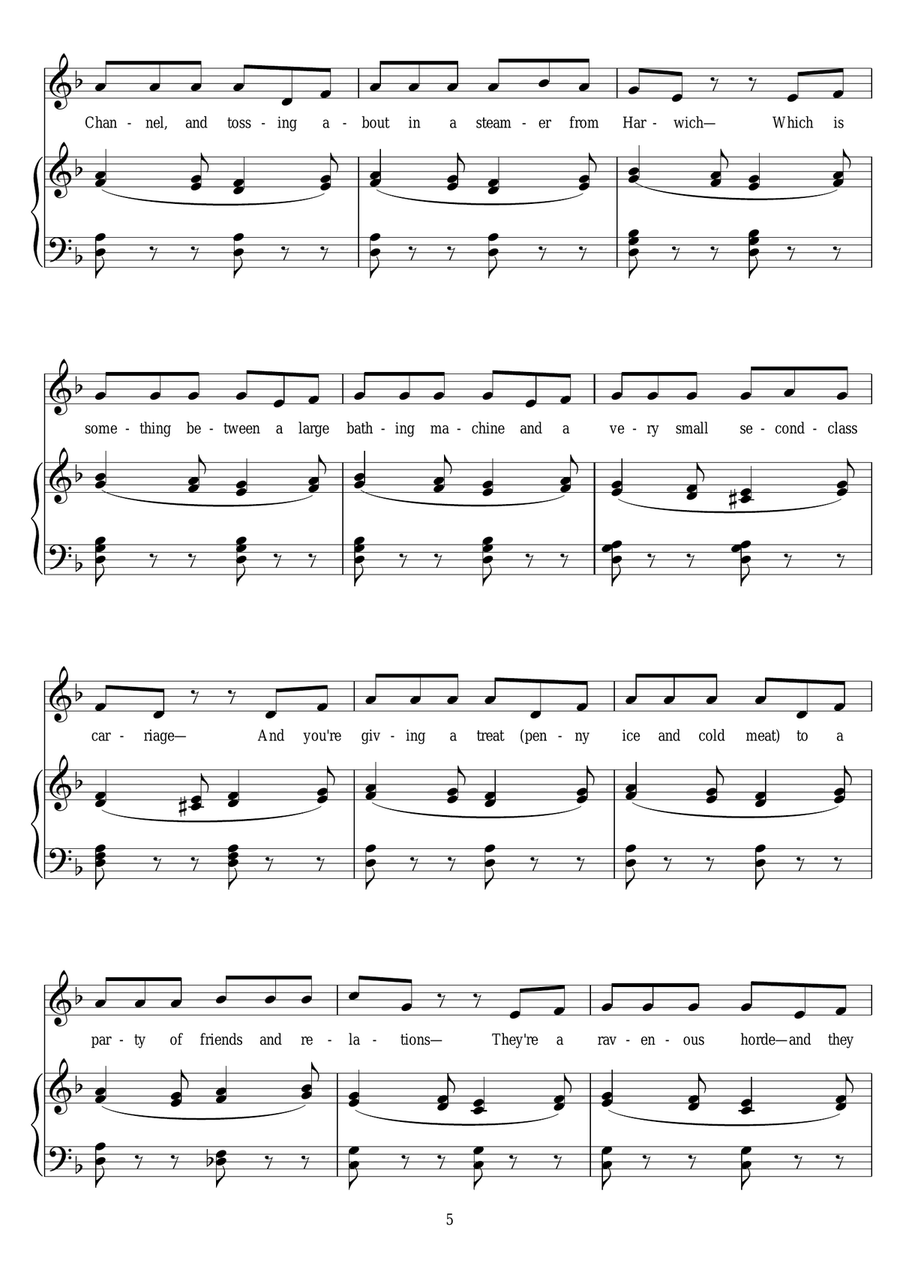 The Nightmare Song Piano, Vocal scores gallery preview page 5
