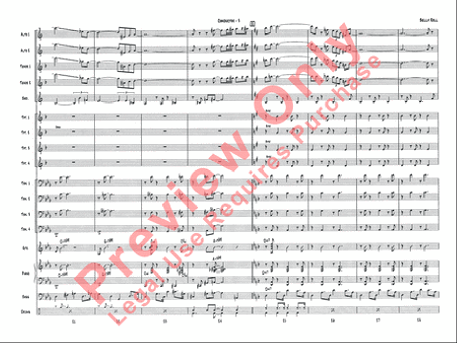 Belly Roll (The Boy in the Tree) Jazz Ensemble scores gallery preview page 5