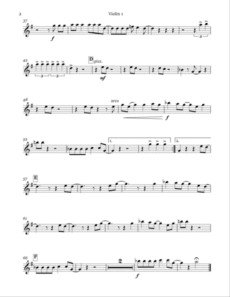Crazy Little Thing Called Love String Quartet scores gallery preview page 5