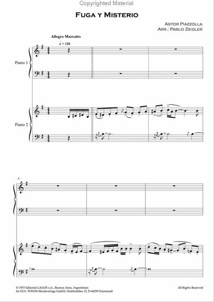 Fuga y Misterio Piano scores gallery preview page 2