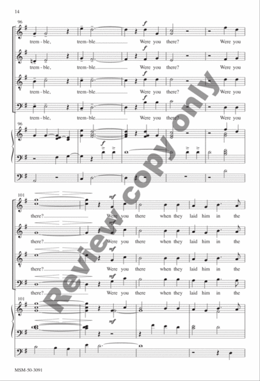 Lenten Meditation 4-Part scores gallery preview page 28