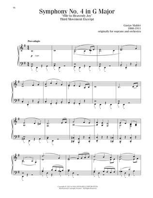 Book cover for Symphony No. 4 In G Major (Ode to Heavenly Joy), 3rd Movement