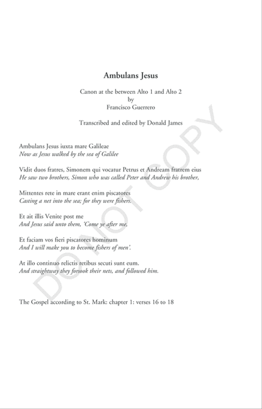 Ambulans Jesus Ambulans Jesus A Cappella scores gallery preview page 5