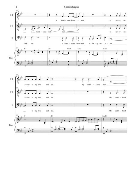 Carrickfergus (Vocal Trio - (TTB) image number null